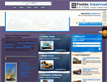 Tablet Screenshot of fields-international.com